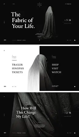 国外简约服饰海报排版参考