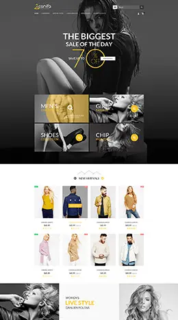 国外女装服饰网站设计