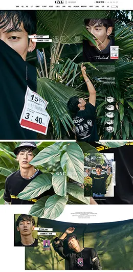 GXG男装服饰 天猫首页活动专题页面设计