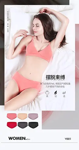 VKWEIKU三角内裤 女士内裤 女士内衣 服饰 服装 产品详情页设计