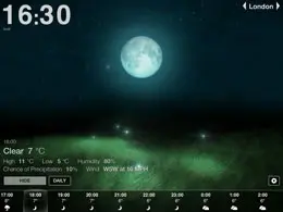 iPad实时天气预报界面设计