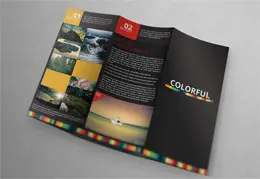 多彩三折叠小册子设计欣赏