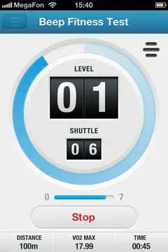 蜂鸣体能测试app界面设计