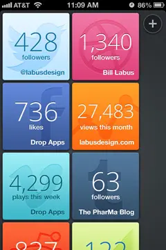 社交网络数据统计app界面设计