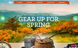 春天田纳西州度假