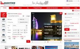 Qantas航空公司网站