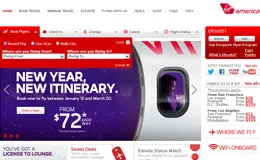 维珍美国航空公司网站