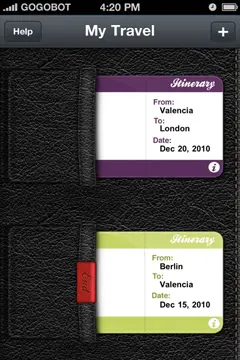 行程APP界面设计欣赏