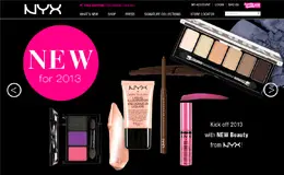 NYX化妆品时尚网站