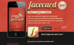 Facecard iPhone应用程序Appsite