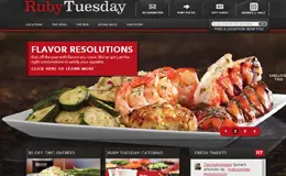 Ruby Tuesday餐馆网站