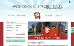 安克雷奇市Trolley Tours旅游网站