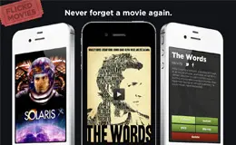 iPhone的Flickd电影Appsite