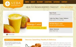 印度风情的外卖网站