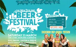 新西兰啤酒节网站