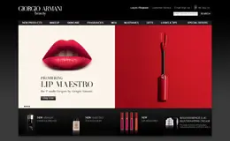 乔治·阿玛尼美容时尚网站