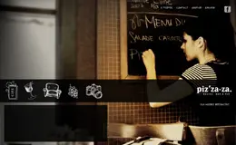 pizzaza精细比萨网站