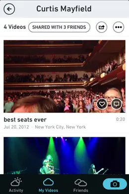 Cloudee私人视频分享应用手机界面设计