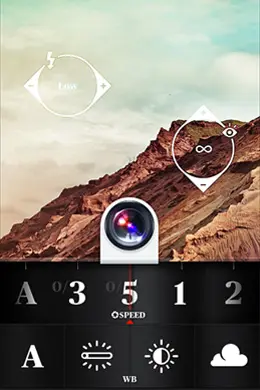 简单的摄像头应用程序手机界面设计