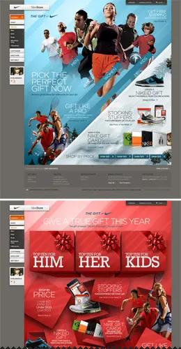 耐克商店节日活动网页设计