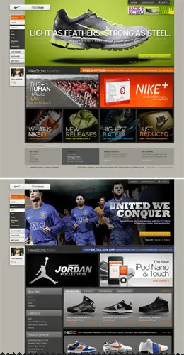 耐克商店重新设计网站