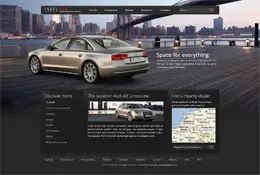 Audi汽车网页设计非官方的