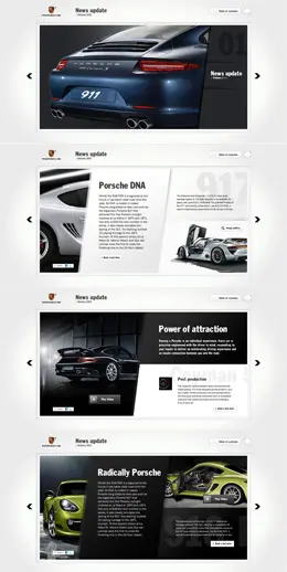 保时捷在线杂志网页设计