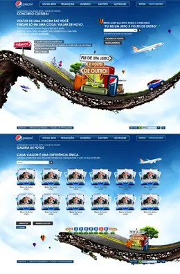 百事可乐竞争提案网页设计