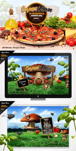 比萨雀跃美食网站设计