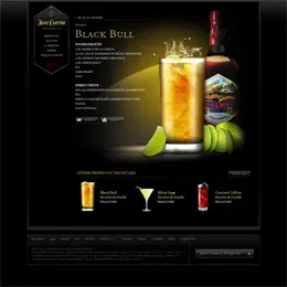 Jose Cuervo酒网页设计