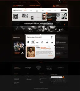 Eventroom网站布局设计欣赏