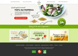 CerealBio有机产品网站设计截屏