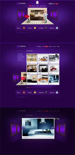 Furniture厨房家居网站设计截屏