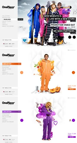 ONEPIECE服饰官方网站设计欣赏