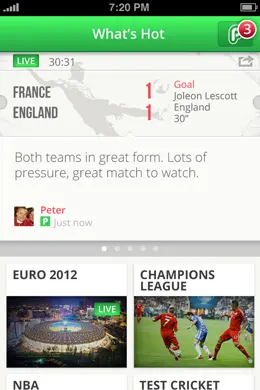 PlayUp体育手机应用程序界面设计
