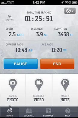 GPS PAL户外探索手机应用界面设计