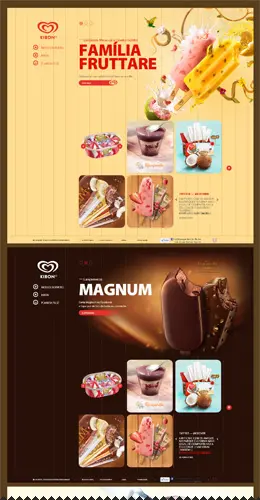 和路雪冷饮网站设计欣赏