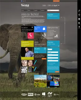 Windows8风格网页排版布局设计欣赏