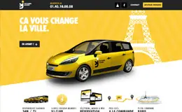 Voitures Jaunes租车公司网站