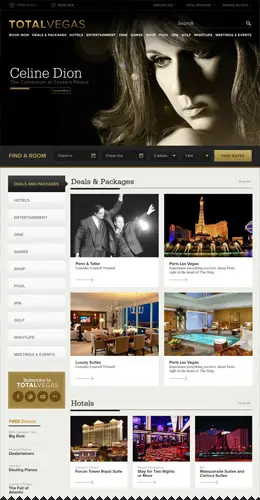 拉斯维加斯酒店网站设计欣赏