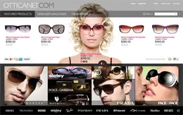 Otticanet眼镜网站设计欣赏