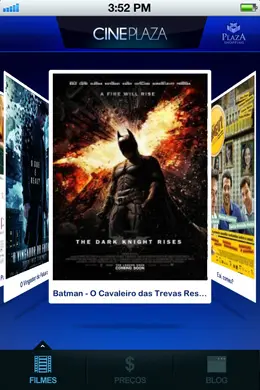 CinePlaza电影院购物中心应用程序手机界面设计