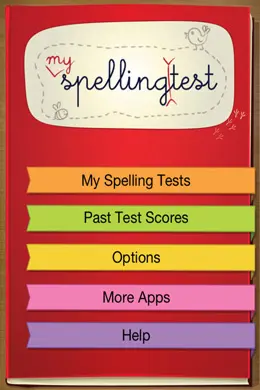 拼写测试手机应用界面设计