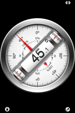 测斜仪，电平和斜率取景器手机界面设计