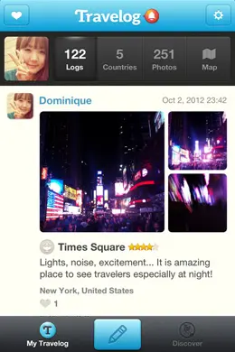 旅游游记手机应用界面设计