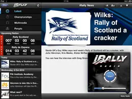 iRally WRC和IRC赛车iPad应用界面设计