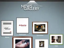 新闻图库iPad应用程序界面设计