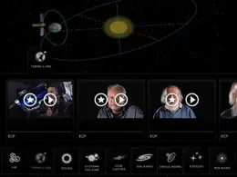 Du Big Bang Au Vivant教育应用程序iPad界面设计