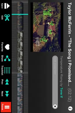 Dragontape视频混音应用手机界面设计