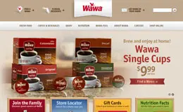 Wawa连锁餐厅网站